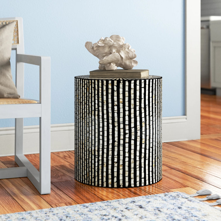 Highland Dunes Eclipse 18'' Tall Drum End Table & Reviews Wayfair